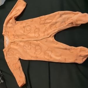 Orange Elephant print pajamas